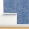Boho Coastal Weathered Simple Blue Monochrome Beach Nautical Classic Custom Removable Wallpaper by Spoonflower Peel & Stick Wallpaper 2FT Wide